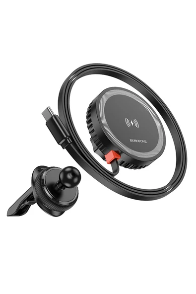 Borofone Magsafe ile Uyumlu Kablosuz Hızlı Şarj, 5W/7.5W/10W/15W Çıkış, 4.5-7.0 inç - ABS + Silicone BH207 - Resim 3