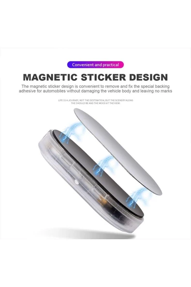 Coverzone Manyetik LED Atmosfer Işığı – USB Şarjlı, Dokunmatik Anahtarlı, Araba Bagaj Torpido Aydınlatma HSN13 - Resim 8