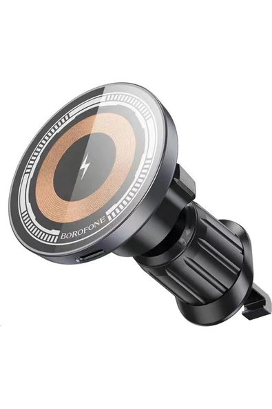 Borofone MagSafe ile Uyumlu Mıknatısla Sabitlenen Kablosuz Şarj Destekli Araç Telefon Tutucu BH211 ürün görseli