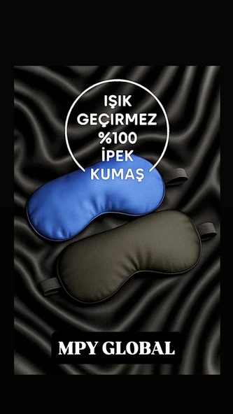 Ipek Saten Göz Bandı ,uyku Bandı, Yoga Göz Bandı,2li Set - 5