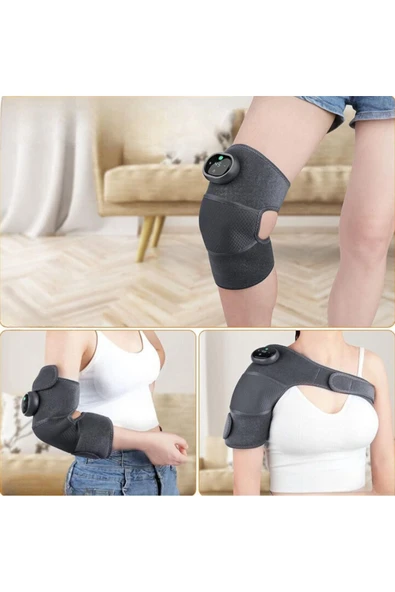 Coverzone Ergonomik Masaj Cihazı LY-1005 - Diz, Omuz, Dirsek için, Isıtmalı, Şarjlı, 3 Mod, Tip-C Giriş - Resim 7