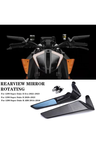 Coverzone Naked Touring Uyumlu CNC Alüminyum Gövdeli Spor Kanat Tipi Ayarlanabilir Motosiklet Dikiz Ayna CMX99 - Resim 3