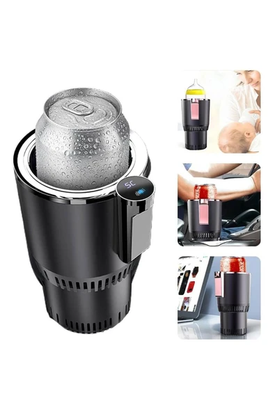 Coverzone Isıtma ve Soğutma 2'si 1 Arada Oto Bardaklık Sıcak ve Soğuk İçecek C03 ürün görseli