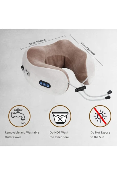 Coverzone Boyun Masaj Aleti Bacak ve Omuz Masajı Şarjlı Masaj Boyun Dinlendirici ve Rahatlatıcı Masaj GMY-104 - Resim 6