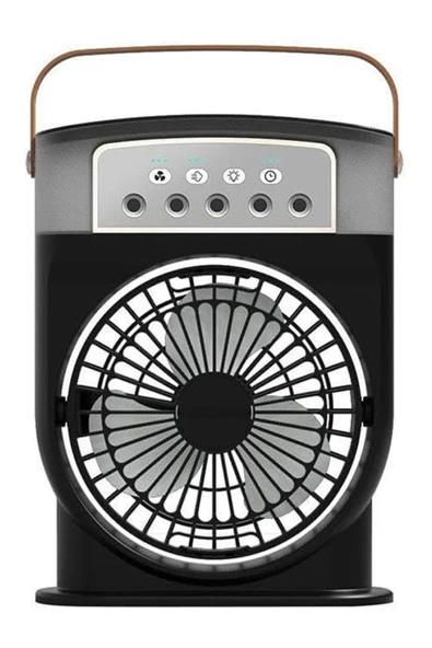 Coverzone Şarjlı Buharlı Mini Hava Soğutucu Taşınabilir Vantilatör Fan Mobil Sulu Klima 3 Rüzgar Hızı CVR-002 - Resim 8