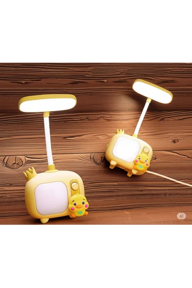 Coverzone Sevimli Figürler Tasarımlı Şarjlı Masa Ve Gece Lambası Dekoratif Hediyelik Çocuk Odası Süs - Resim 5
