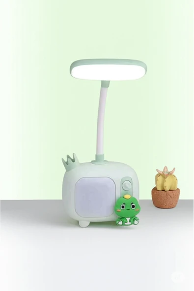 Coverzone Sevimli Figürler Tasarımlı Şarjlı Masa Ve Gece Lambası Dekoratif Hediyelik Çocuk Odası Süs - Resim 5