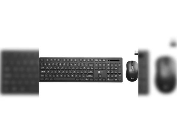 Lenovo Lecoo KW201 Siyah Kablosuz Klavye Mouse Seti - 4