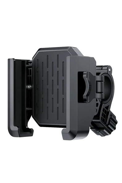 Coverzone Telefon Tutucu Gidon Uyumlu, Tek Elle Kilitleme, 360° Ayarlı, Bisiklet-Motosiklet MT-38 Siyah ürün görseli