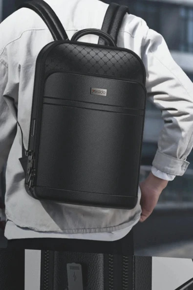 Coverzone Akıllı Sırt Çantası WB59 - Parmak İzi Kilitli, USB Girişli, Suya Dayanıklı, Lise-Üni Öğrenciye Uygun - Resim 2