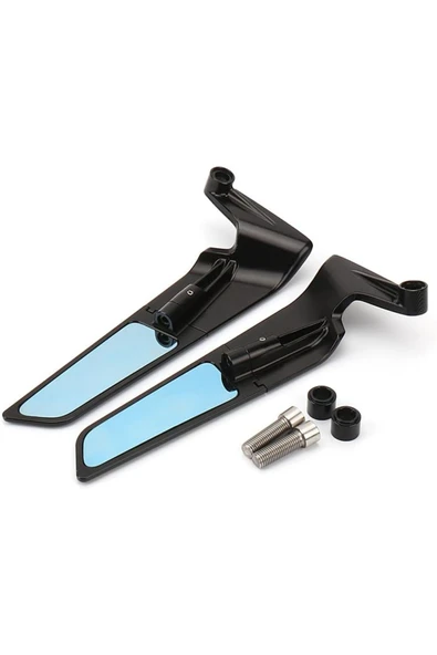 Coverzone Naked Touring Uyumlu CNC Alüminyum Gövdeli Spor Kanat Tipi Ayarlanabilir Motosiklet Dikiz Ayna CMX99 - Resim 5