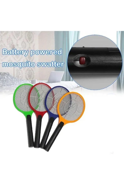 Coverzone Şarjlı Sinek Öldürücü SC-18 - Bas-Çek Düğmeli, Taşınabilir, 50x20 cm, Dahili Fişli, Mavi Renk - Resim 5