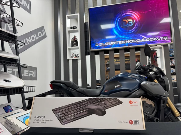 Lenovo Lecoo KW201 Siyah Kablosuz Klavye Mouse Seti