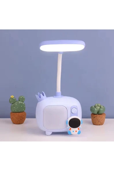 Coverzone Sevimli Figürler Tasarımlı Şarjlı Masa Ve Gece Lambası Dekoratif Hediyelik Çocuk Odası Süs ürün görseli