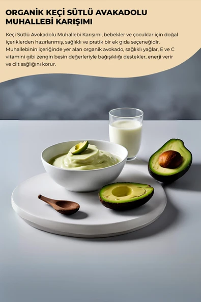 KEÇİ SÜTLÜ AVOKADOLU MUHALLEBİ KARIŞIMI - 2