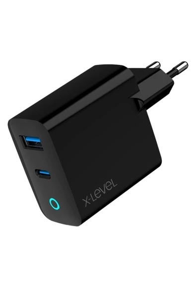 X-Level X-chargersuperbmax 3a Pd 45w Type-c & Usb-a Port Ultra Hızlı Şarj Aleti - Gan Teknolojili ürün görseli