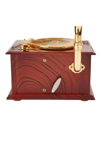 Coverzone Retro Büyük Gramafon Nostalji Müzik Kutusu Dekoratif Hediyelik Süs - Resim 3