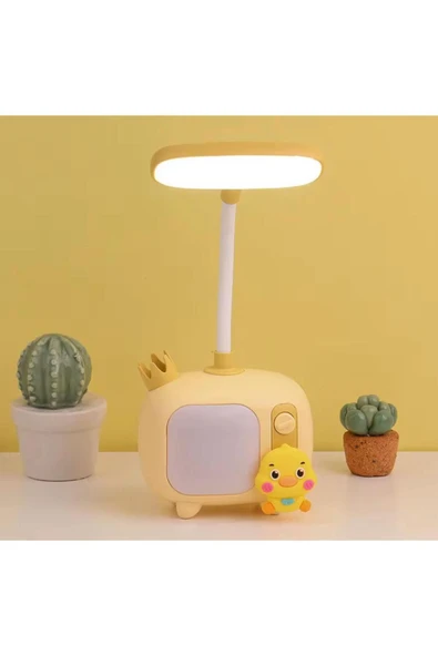 Coverzone Sevimli Figürler Tasarımlı Şarjlı Masa Ve Gece Lambası Dekoratif Hediyelik Çocuk Odası Süs ürün görseli