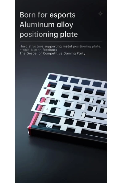 Coverzone Ajazz ALUX 68 HE Kablolu-8000hz Manyetik Switch Oyun Klavyesi Alümniyum Gövde Yapısı - Resim 4