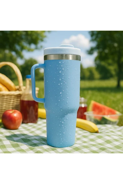 Coverzone Profesyonel 304 Paslanmaz Çelik Sıcak ve Soğuk Çay Kahve Termosu Paslanmaz Çelik 1.2L X55