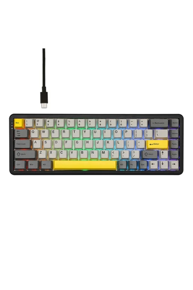 Coverzone Ajazz AK680 Max HE Kablolu Manyetik Switch Klavye-8000Hz-0.125Ms - Resim 8