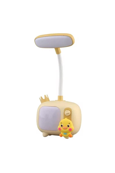 Coverzone Sevimli Figürler Tasarımlı Şarjlı Masa Ve Gece Lambası Dekoratif Hediyelik Çocuk Odası Süs - Resim 3