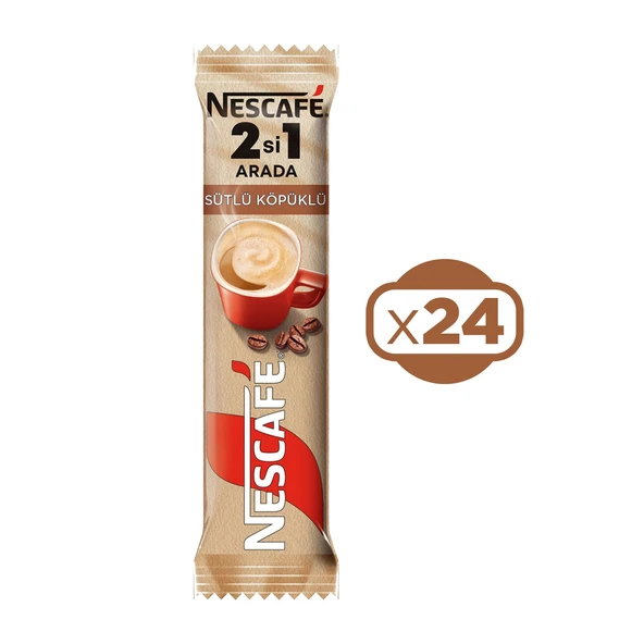 Nescafé 2si1 Arada Sütlü Köpüklü 10 Gr x 24 Adet ürün görseli