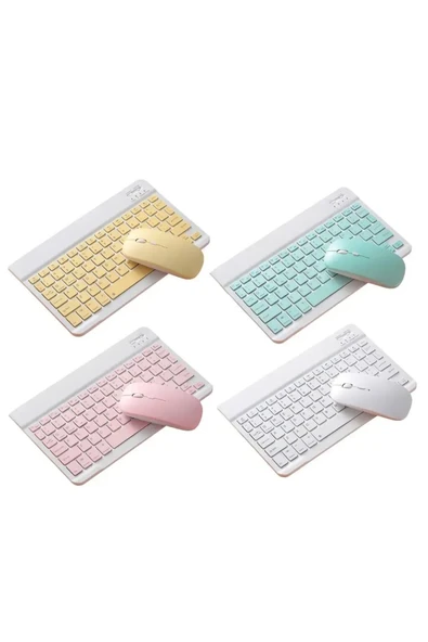 Coverzone Onezero Kablosuz RGB Klavye ve Mouse Seti Bluetooth, Şarjlı, 10m Bağlantı Mesafesi ZR20KM - Resim 3