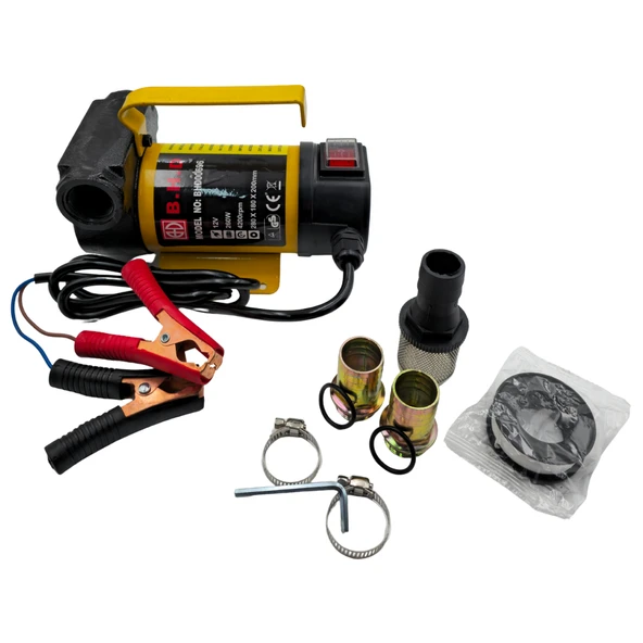 Fixonic B.H.D. BHD00696 12V Kendinden Emişli Taşınabilir Yakıt/Sıvı Yağ Aktarma Mazot Pompası - 3