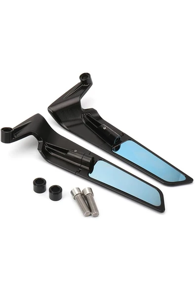 Coverzone Naked Touring Uyumlu CNC Alüminyum Gövdeli Spor Kanat Tipi Ayarlanabilir Motosiklet Dikiz Ayna CMX99 ürün görseli