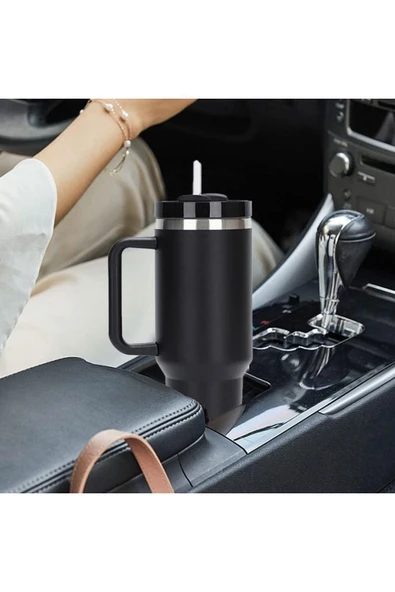 Coverzone Profesyonel 304 Paslanmaz Çelik Sıcak ve Soğuk Çay Kahve Termosu Paslanmaz Çelik 1.2L X55 - 2