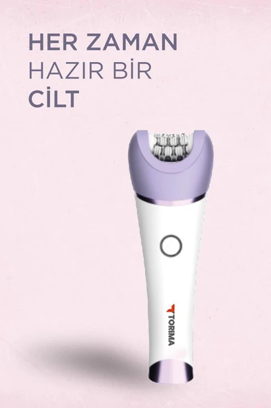 Torima TEP-02 Beyaz 6 Başlıklı (Yüz+Koltuk Altı+Bikini Bölgesi+Bacak) Islak Ve Kuru Kablosuz Epilatör - Resim 6