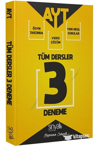 AYT 3 lü Deneme Sinyal Yayınları
