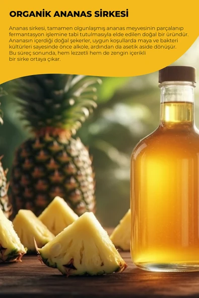 BEYORGANİK BEYGURME ANANAS SİRKESİ 250ML - 3