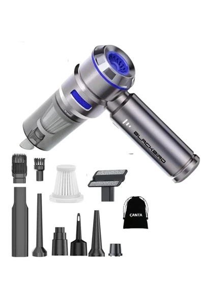 Blackbird MK-5803 16000PA Kablosuz Araç Süpürgesi | 3 Kademeli Güç | Şarjlı El Süpürgesi - 6