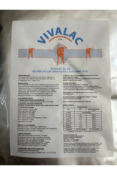 Lacto Vivalac buzağılar için tamamlayıcı süt ikramı yemi 1 kg - 2