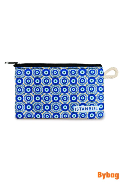 İstanbul Temalı 6 Adet Hediyelik Oxford Kumaş Cüzdan Bozuk Para Çantası - 6