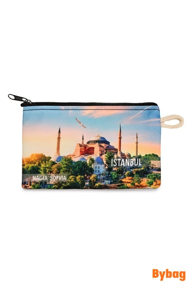 İstanbul Temalı 6 Adet Hediyelik Oxford Kumaş Cüzdan Bozuk Para Çantası - 2