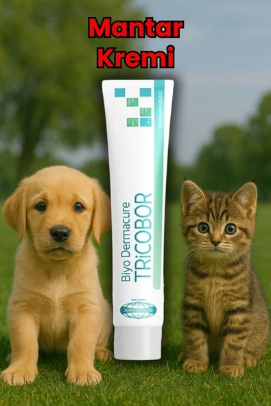 Biyoteknik Tricobor Kedi Ve Köpekler Için Mantar Kremi Deri Kremi 80 gr X 1 Adet - 2