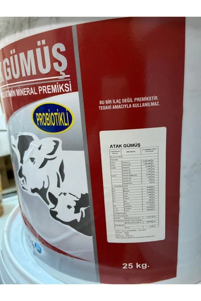 NUTRA Atak Gümüş Vitamin Mineral Maya Toksin Bağlayıcı Inek Koyun Buzağı 25kg - 2
