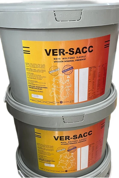Ber vet pet Ver-sacc 20kg büyükbaş küçükbaş yem katkısı vitamin mineral premiksi ekstra maya ve toksin bağlayıcı - 1