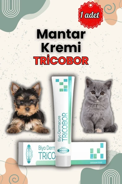 Biyoteknik Tricobor Kedi Ve Köpekler Için Mantar Kremi Deri Kremi 80 gr X 1 Adet - 5