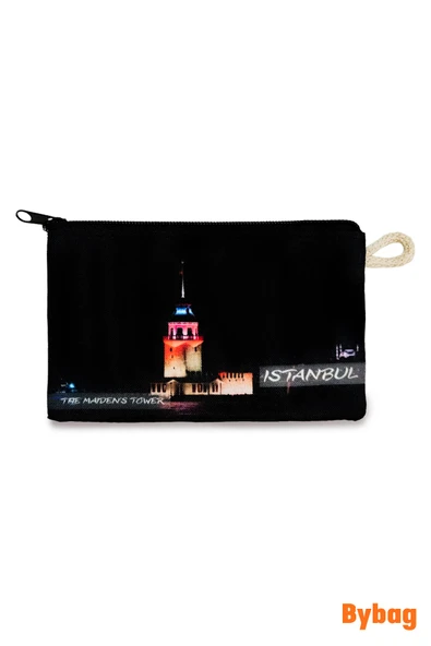 İstanbul Temalı 6 Adet Hediyelik Oxford Kumaş Cüzdan Bozuk Para Çantası - 5