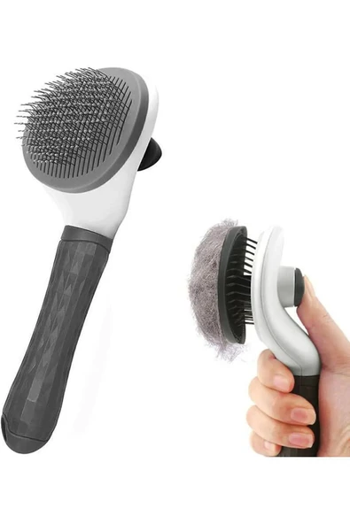 Ber vet pet KEDİ TARAĞI OTOMATİK TEMİZLENEN KEDİ FIRÇASI ürün görseli