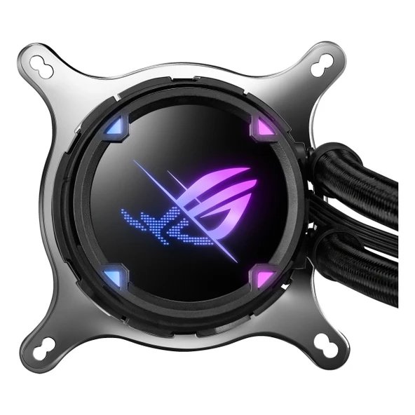 Asus ROG Strix LC II 240 ARGB 240mm AM5/1700P Siyah İşlemci Sıvı Soğutucu - Resim 2