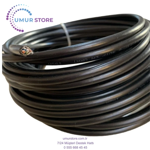 5 Metre 5 mt Modem Pc Arasi Cat 6 Internet Kablosu Kalın ürün görseli 1