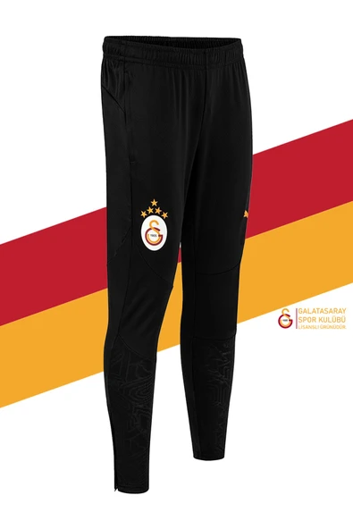 Galatasaray Orijinal Lisanslı A Takım Antrenman 5 Yıldızlı Eşofman Alt Siyah - 2