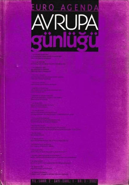 Euro Agenda Avrupa Günlüğü 3 2002 ürün görseli