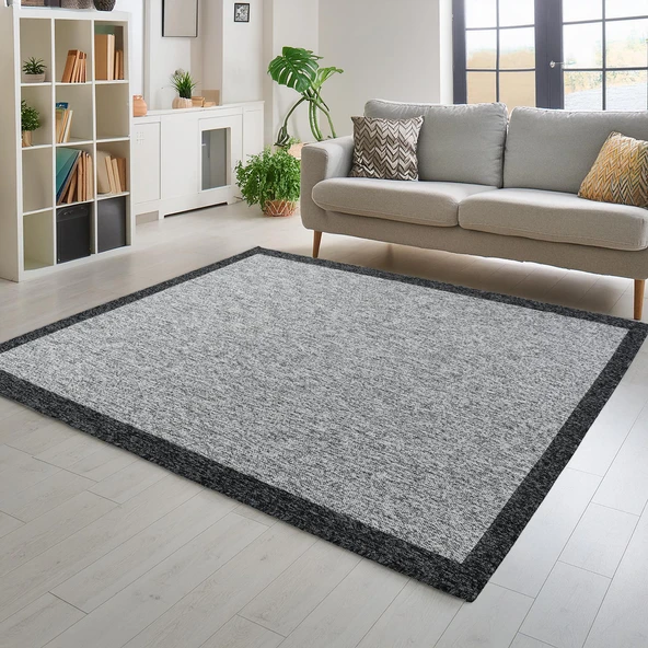 Capri Modern Gri Sisal Dokuma Halı Salon Halısı Mutfak Balkon Halısı Koridor Halısı 13345A - 3