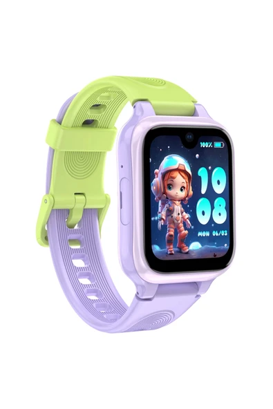 SWORD 4G Akıllı Çocuk Saati, İnce Tasarım, Yapay Zeka, AMOLED, IP68, Görüntülü, Sesli, Konum, Pembe SW-KIDS PRO ürün görseli 1